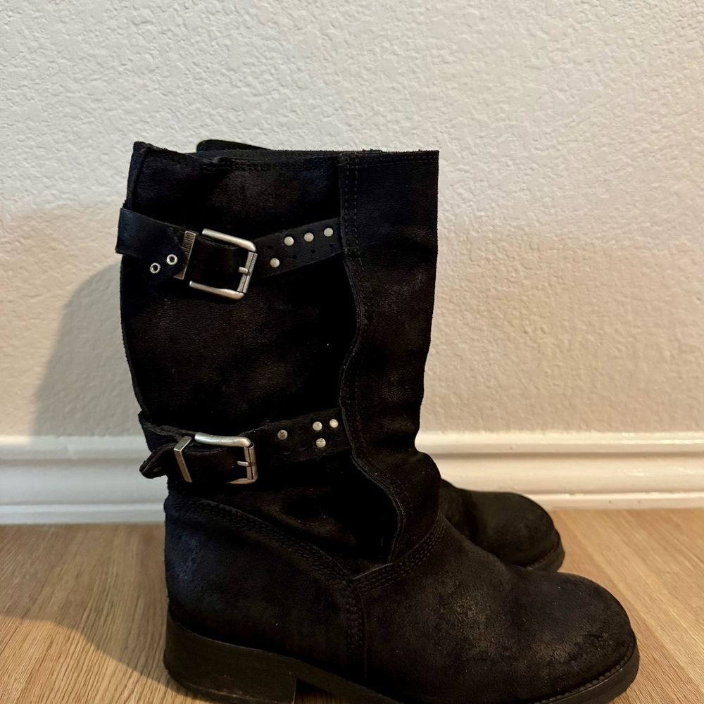 Diesel Black Combat & Moto Boots